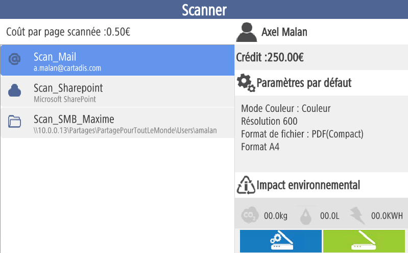 Scan natif