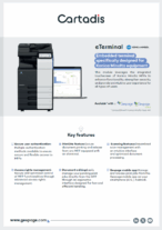 Embedded terminal for MFP KONICA MINOLTA 4 • Gespage