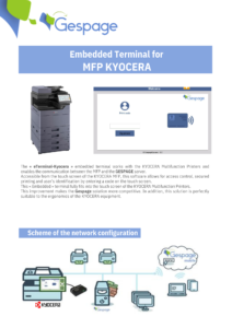 Embedded terminal for MFP KYOCERA 1 • Gespage