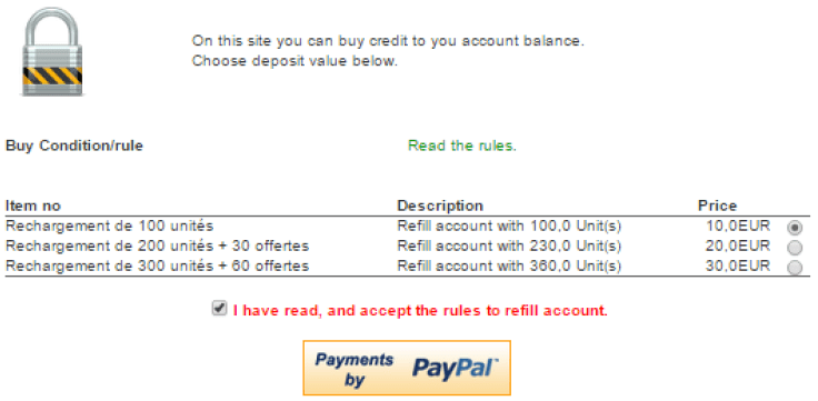 Web Payment for Printing