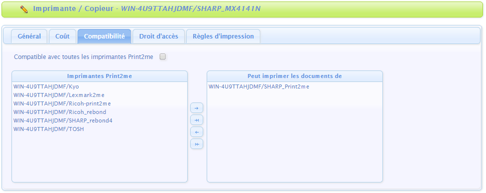 Gestion des imprimantes 1 • Gespage
