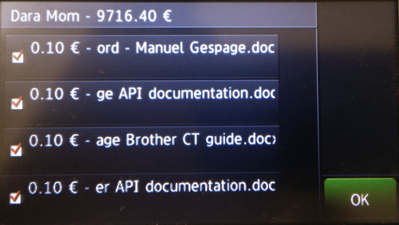 Embedded terminal Brother