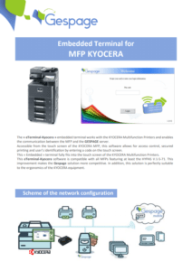 Embedded terminal for MFP KYOCERA 1 • Gespage