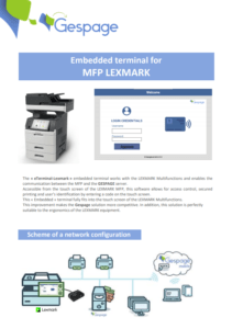 Embedded terminal for MFP LEXMARK 1 • Gespage