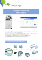 Embedded terminal for MFP RICOH 5 • Gespage