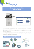 Embedded terminal for MFP SHARP 6 • Gespage